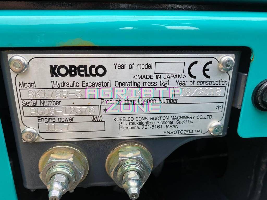 KOBELCO SK 17 SR-3(2018) 13H▫️1t7 – Image 19