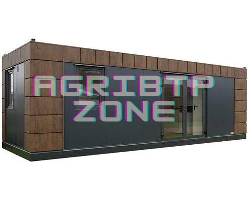 Conteneur modèle Helsinki 8×3 mètres avec sanitaires