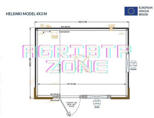Conteneur Bureau Helsinki – Espace Modulaire de 4 x 3 m – Image 2