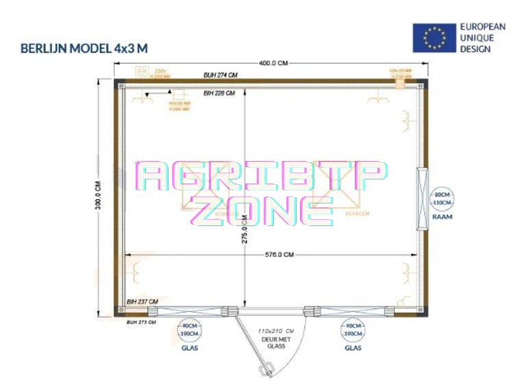 Conteneur Bureau 4×3 m – Espace de Travail Moderne et Isolé – Image 2